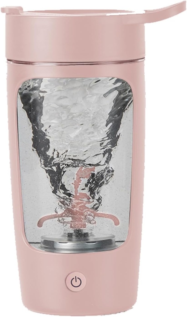 Electric Shaker Bottle, Blender Bottles for Protein Mixes, | Tritan | BPA Free | Portable Mixer Cup, laddningsbara Shake Cups och Meal Replacement Shakes, 22 oz (Pink)