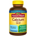 Nature Made Calcium 600 mg med vitamin D3, Kosttillskott för benstöd, 100 Softgels