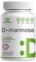 DEAL SUPPLEMENT D Mannose 500mg Capsules (2 000 mg per portion), 240 Veggie piller - Fast Acting Water-Soluble Form - Extra Strength Urinary Tract (UTI) Health Support - Non-GMO, Vegan Friendly