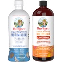 MaryRuths Nighttime Multimineral (Coconut, 32oz) & Multivitamin Liquid + Hair Growth (Peach Mango, 30oz) | Clean Label Project Verified® | Bedtime Routine & Beauty | Sugar-Free, Vegan, Gluten-Free