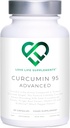 Curcumin 95 Advanced, 60 Capsules, High Strength Curcumin (The Active Component of Turmeric) med 95% Curcuminoids + BioPerine® (Black Pepper Extract), Vitamin D, Tomato och Ginger Root, GMP godkänd