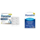 Florastor Probiotics Digestive & Immune Health Bundle med 54 & 30 kapslar, Probiotika för kvinnor och män, hjälper till att spola ut dåliga bakterier och ökar bra med sackakaromyces Boulardii CNCM I-745 Strain