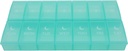 7 Day Weekly Pill AM PM Organizer, ShysTech Large Pill Case Pill Box 2 Time A Day for Pills/Medication/Supplements/Vitamin (Grönt)