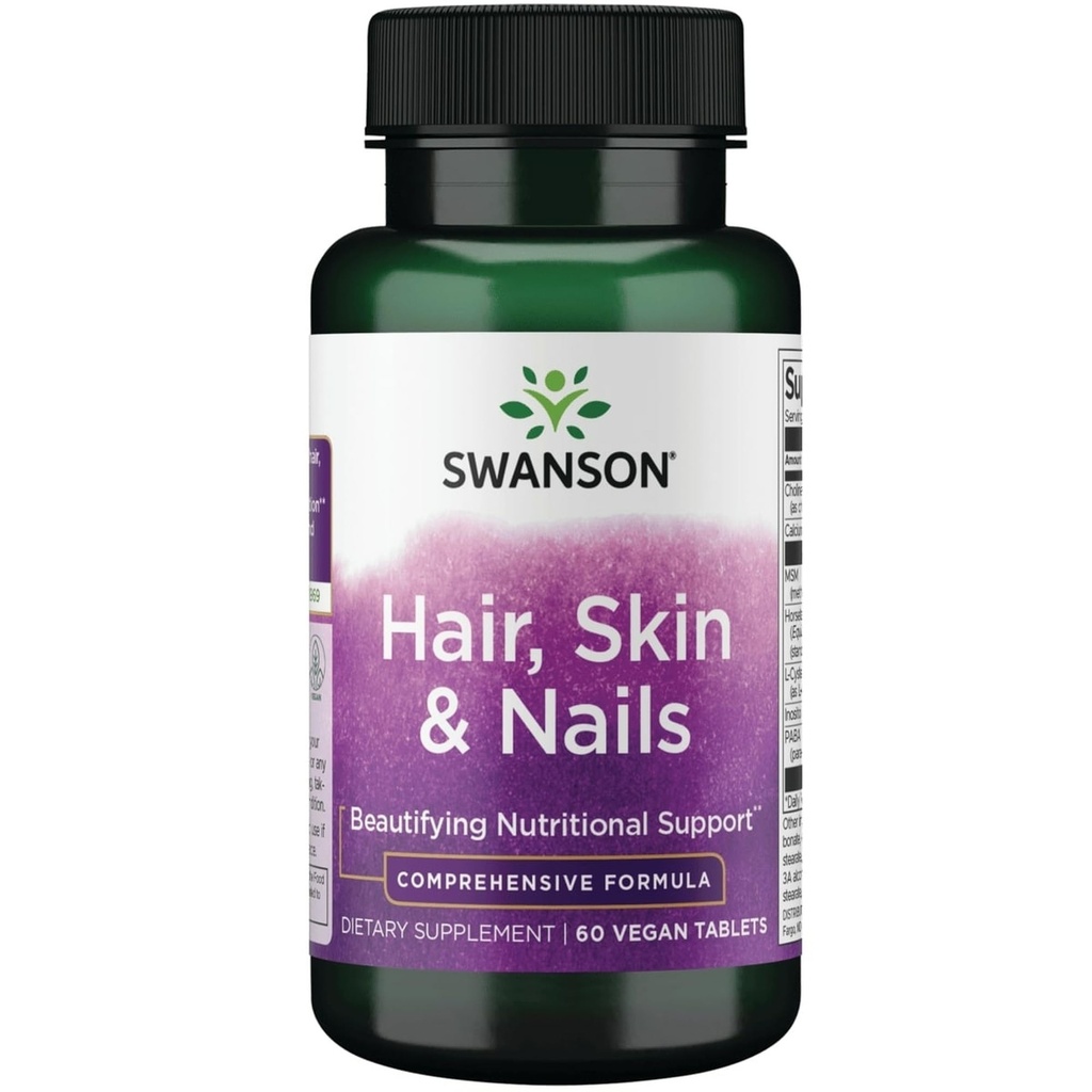 Swanson Hair Skin och Nails 60 Tabs
