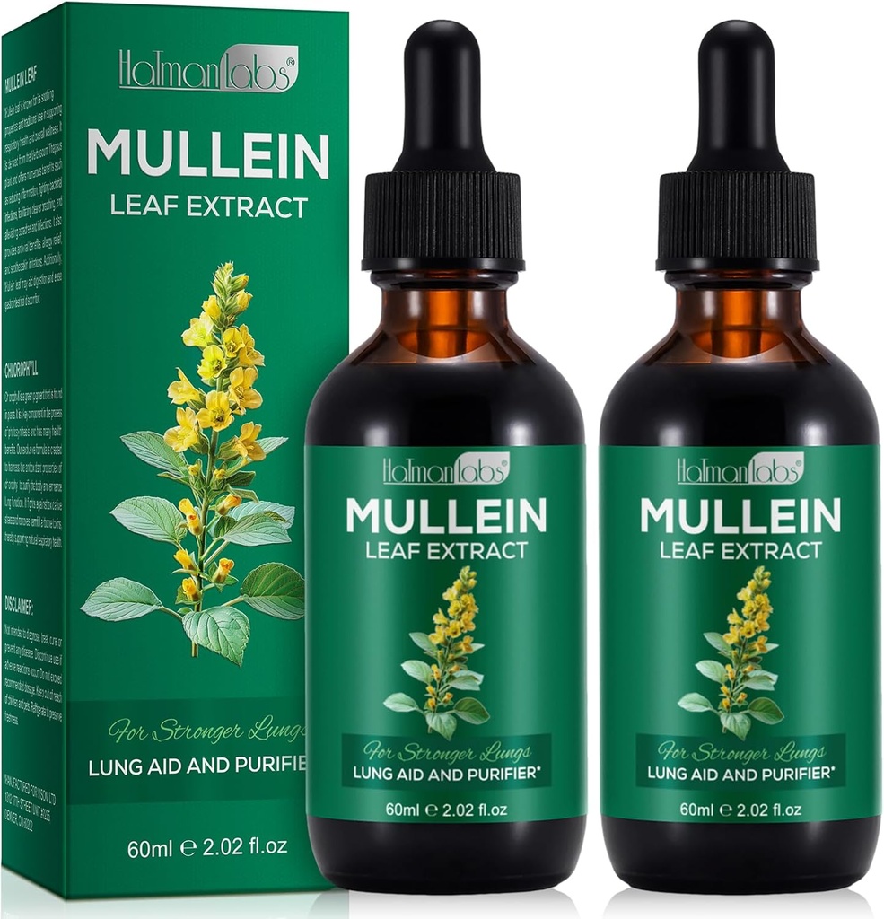 Mullein Leaf Extract Mullein Leaf Extract för Lungs Mullein Drops Mullein Leaf Lung Cleanse Supplement 4.04 Fl.Oz