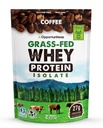 Opportuniteas Grass Fed Coffee Whey Protein Isolate Powder - 27g proteinpulver utan konstgjorda sötningsmedel, 60mg koffein, Hormonfri kor - 5lb