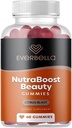 Nutraboost Beauty Gummies, Vegan Collagen Booster, Biotin, Skin Hair och Nails, vitamin A, E, C, Citrus Flavor, 30 Day Supply, Sugar-free