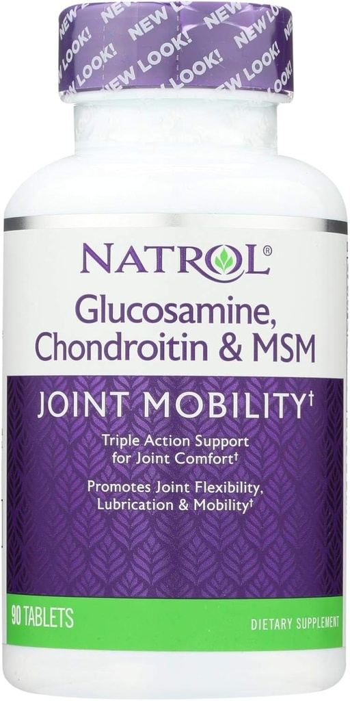 Natrol Glucosamine Chondroitin och MSM - 90 tabletter
