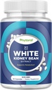 White Kidney Bean Extract Carb Blocker - White Kidney Beans Supplement för Metabolism Boost & Ease Calories från Starchy Food - Carb Control Supplements - 60 kapslar