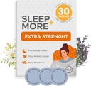 Sleep Patches Extra Styrka för vuxna - 5 mg Melatonin Patch med GABA, Magnesium & Valerian Root - Sovande Enhet för sömnlöshet, Relaxation & Reduce Fatigue - Sleep Aid Slow Release - 30 Patches