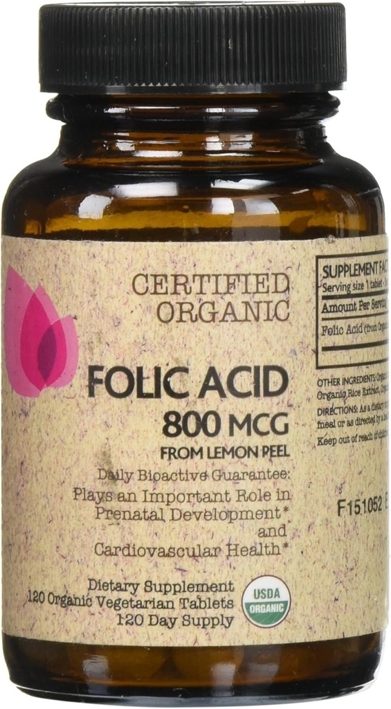 Futurebiotics certifierad organisk folsyra - 120 tabletter