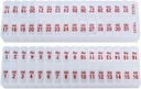 Twice-a-Day Monthly Pill Box Planner Set - AM & PM Medication Organizer för 31 dagar! Innehåller 2 organisatörer för en månad. (Clear - 31 Day AM / PM -1 Pack)