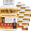 NuBest Doctor Taller Kids with Multivitamins, Multimineral, Calcium Chewable Tablets, Calcium Supplement for Kids Ages 2 till 9 - Grape Flavor - hjälper barn friska - 12 Pack