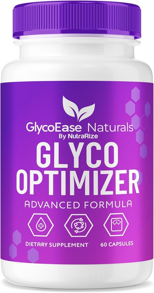 GlycoEase Glyco Optimizer - GlycoEase Pills, All-Natural Dietary Supplement, Avancerad Formel Glycogen Support, Glycoeas Naturals, Glyco Ease Reviews (60 kapslar)