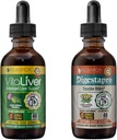 Rejuvica Health VitaLiver & DigestaPro - Advanced Liver & Digestion Support - Liquid Delivery för bättre Absorption - Milk Thistle, Chanca Piedra, Artichoke, Dandelion & More!