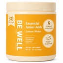 Be Well av Kelly Essential Amino Acids Lemon Powder Supplement Plant-Based (10.2oz) BCAA 9 EAA