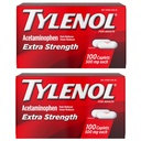 Tylenol Extra Strength Pain Reliever och Fever Reducer Caplets, 500 mg Acetaminophen, smärtlindring piller för huvudvärk, Backache, Toothache och mindre artrit smärtlindring, 200 greve