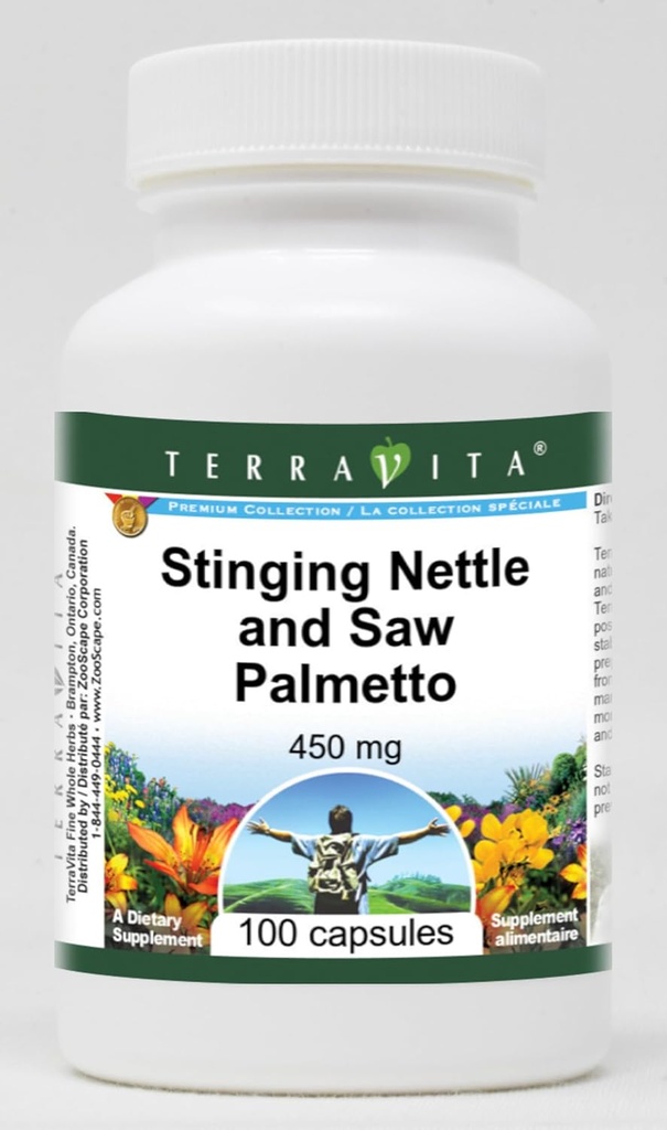 Stinginging Nettle och Saw Palmetto - 450 mg (100 kapslar, ZIN: 513889)