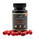 Krill Oil för hundar - Vitalitet av Alpha Dog Nutrition - Reducerar hundallergier, Itchiness och Shedding - främjar hälsosam hud och rock