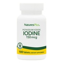 NaturesPlus Kaliumjodid - 150 mcg, 100 tabletter - Vegan, Glutenfri - 100 portioner