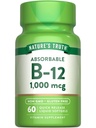 Naturens Sanning Vitamin B12 | 1000 mcg | 60 Softgels | Non-GMO & Gluten fri tillägg