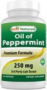 Bästa Naturals Peppermint Oil Bowel Soothing Kosttillskott, 250 mg, 120 greve