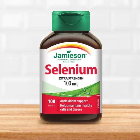 Jamieson Selenium Yeast 100mcg, 100 tabletter