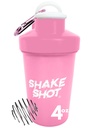 Rosa - 4oz Mini Shaker Bottle för Pre Workout, Kreatin, Små Scoop Supplements (Inte för protein) Clip & Shaker Ball
