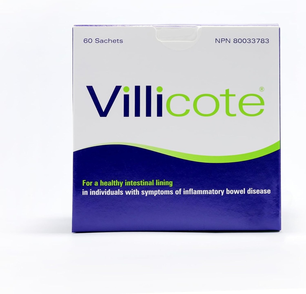 Wellesley Therapeutics Villicote, återställer Gut Health, Digestive Comfort, Non-GMO, Gluten-Free, Dairy-Free, Prebiotics, 120g, 60 påsar