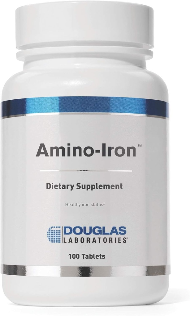 Douglas Laboratories Amino-Iron | Mycket absorberbart järn / aminosyra tillskott | 100 tabletter