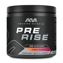 Amazing Muscle Pre Rise | Pre-Workout Powder Supplement med koffein & Beta-Alanine för män och kvinnor | 25 portioner (25 portioner, fruktpunch)