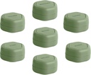 Cadence Travel Containers - Pill Case Set - Magnetic Travel Capsules, Daily Medicine Organizer för piller, kosttillskott och vitaminer - 7 Flex Smalls (0.56oz) för Weekly Pill Organizer - Eucalyptus