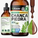 BIO KRAUTER Chanca Piedra Tincture - Natural Kidney Health Support Liquid - Chanca Piedra Stone Breaker & Gallbladder Cleanse Formel - Vegan, alkohol och sockerfri droppar - 4 oz