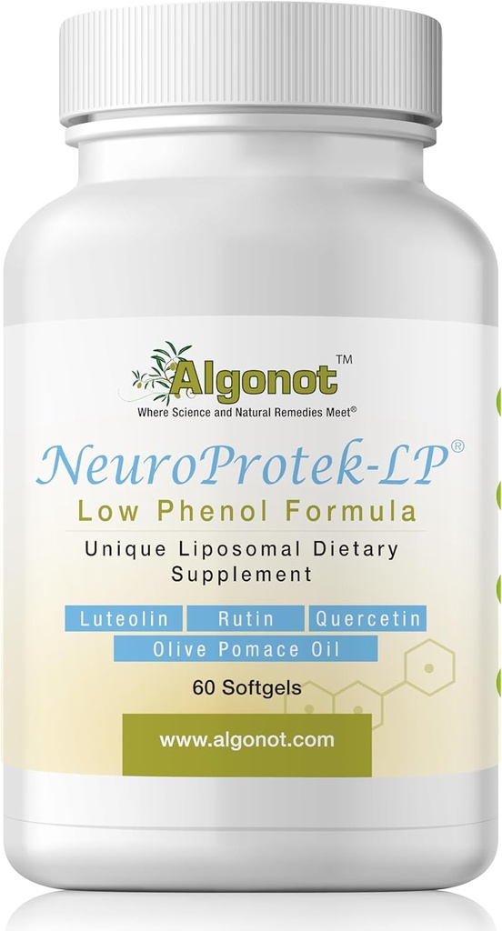 NeuroProtek Low Phenol - 60 Soft Gels Exclusive patenterad kombination av Luteolin och andra Flavinoids i Oliv Pomace Oil med EVOO