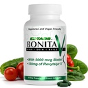 Essential Source Bonita V Vegan Hair Nails och Skin Vitamins för kvinnor - 20 aktiva ingredienser inklusive Biotin - starkare naglar, hälsosam hud, hårväxt - 60 EZ-TAB Veggie tabletter