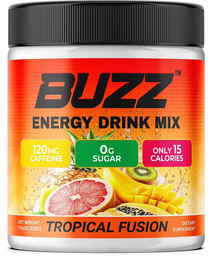 Energidryckspulver - Energiökning Mix - Sugarfri energi med antioxidanter - Morning Kickstart och Sport Nutrition Endurance Product - 30 portioner, 8 Ounces (Tropisk Fusion)