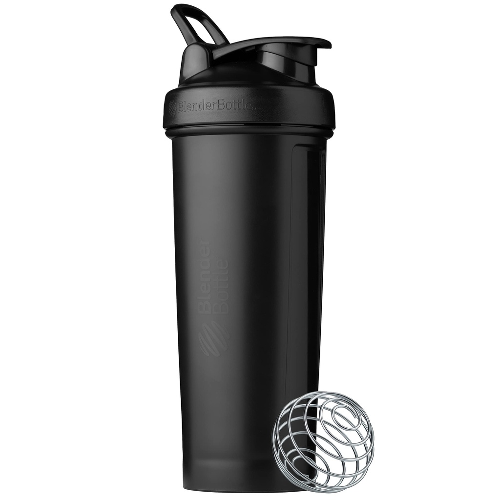 BlenderBottle Classic V2 Shaker Bottle Perfekt för Protein Shakes och Pre Workout, 32-Ounce, Black