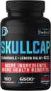 9in1 Skullcap Herb Supplement 5 månader för hälsosömn, humör och immun - 6500mg koncentrerad med Chamomile, Lemon Balm, Passion Flower, Ashwagandha & mer, Non-GMO, Gluten-Free, 150 Vegan Capsules