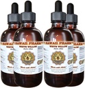 White Willow Liquid Extract, Organic White Willow (Salix Alba) Torkad Bark Tinkture, Herbal Supplement, Hawaii Pharm, Made in USA, 4x4 fl.oz