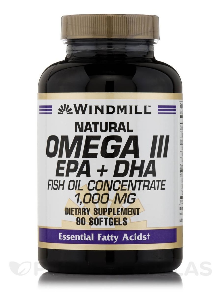 Windmill Omega 3 Fiskolja 1000 mg Softgels, 90 ct