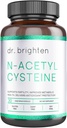 Dr Brighten N-Acetyl-Cysteine (NAC) - Kraftfull Glutathione Precursor Amino Acid Supplement för optimal avgiftning, immunfunktion och PCOS - 30 kapslar