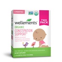 brunnar organisk baby förstoppning stöd lindrar yrkesmässig förstoppning för spädbarn och småbarn, inga hårda laxermedel, USDA Certified Organic, 4 Fl Oz (Pack av 2), 6 månader +