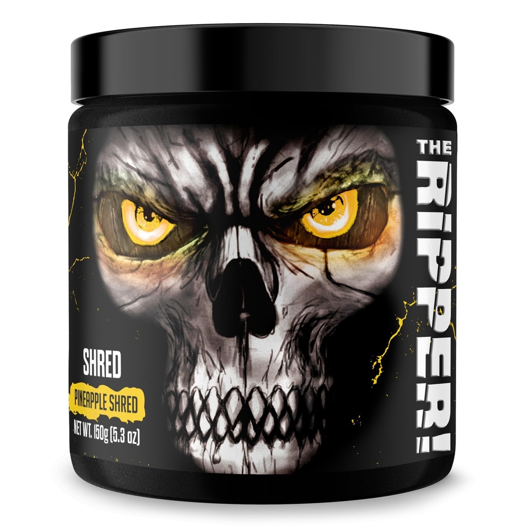 JNX SPORTS Ripper! Shredding Thermogenic Fat Burner - Pineapple Shred 30 Servings | Avancerad snabbverkande termogen Pre-Workout, Appetite Suppressant för män och kvinnor