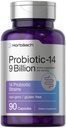 Horbäach Probiotics for Women & Men | 14 Stammar för Digestive Health | 9 miljarder CFU | 90 kapslar | Non-GMO & Gluten Free Supplement