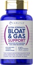 Carlyle Bloat & Gas Support för män och kvinnor | 120 tabletter | Extra styrka piller | Tillägg med enzymer, gurkmeja, ingefära & mer | Non-GMO & Vegetarian Formel