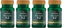 Swanson Maximum Strength Vitamin K2 (Menaquinone-7)-Vitamin Supplement Supporting Cardiovascular och Bone Health-Made från japanska Natto för att hjälpa till att reglera Calcium (30 Softgels, 200mcg Varje) (4 Pack)