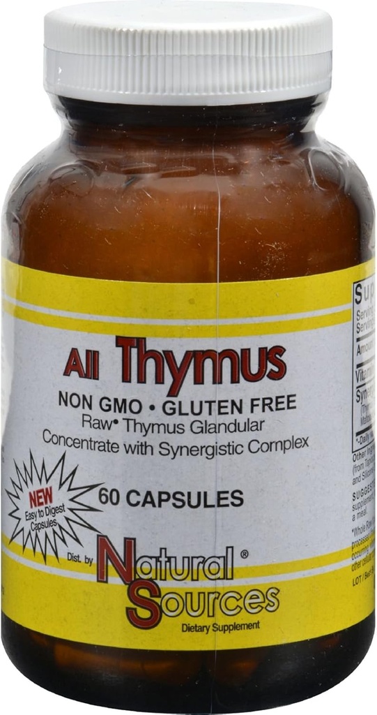 Naturliga källor Alla Thymus 60 kapslar
