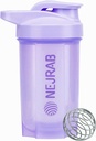 Protein Shaker Bottle - Perfekt för kaffe, proteinpulver - 16 Oz - för gym med Mixer boll - Shaker Cups för Protein Shakes (Purpel)