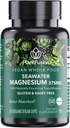 PlantFusion Vegan Magnesium Komplex 375mg från Sea Water, Bioavailable Marine Magnesium med Fermented Organic Whole Food Blend, Non-GMO, Muscle & Relaxation Support, 120 Cap