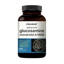 NatureBell Advanced Glucosamine Chondroitin MSM Supplement, 240 kapslar | 10-i-1 Joint Support Complex - med Hyaluronsyra, Collagen, Turmeric, Boswellia och mer - Icke-GMO